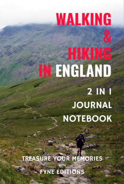 Walking & Hiking in England - 2 in 1 Journal & Notebook