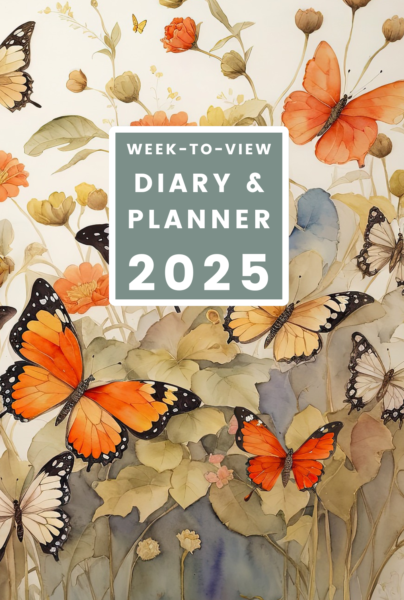Butterflies 2025 Week-to-View Diary