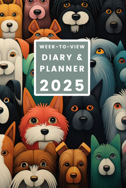 Dogs 2025 Week-to-View Diary