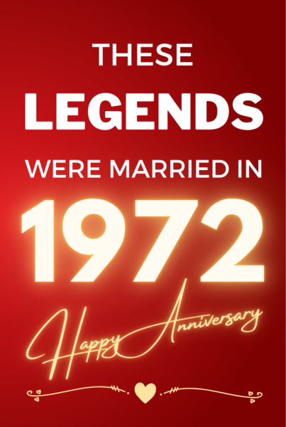 1972 Wedding Anniversary