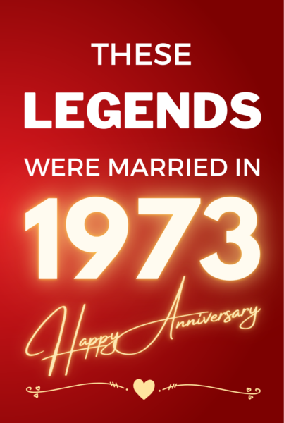 1973 Wedding Anniversary