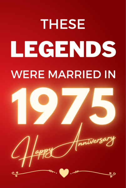 1975 Wedding Anniversary