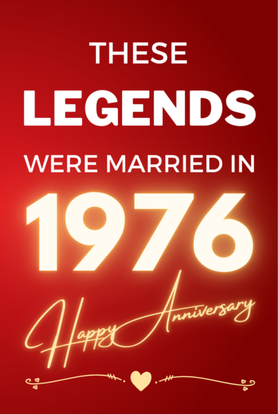 1976 Wedding Anniversary