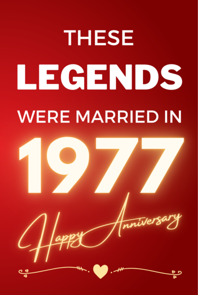 1977 Wedding Anniversary