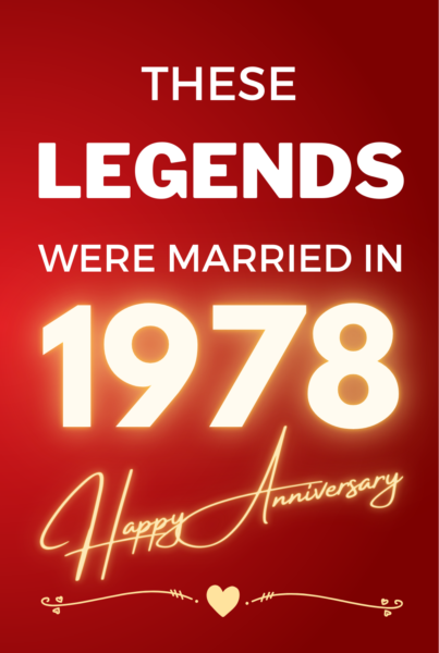 1978 Wedding Anniversary