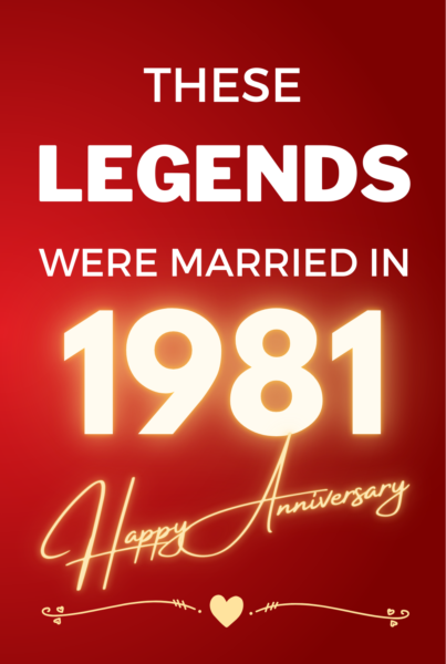 1981 Wedding Anniversary