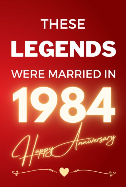 1984 Wedding Anniversary