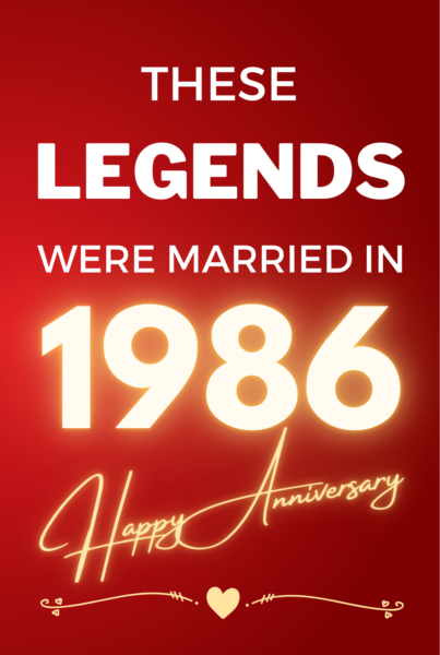 1986 Wedding Anniversary