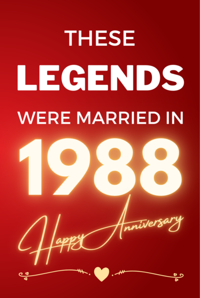 1988 Wedding Anniversary