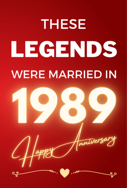 1989 Wedding Anniversary