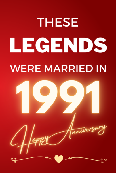 1991 Wedding Anniversary