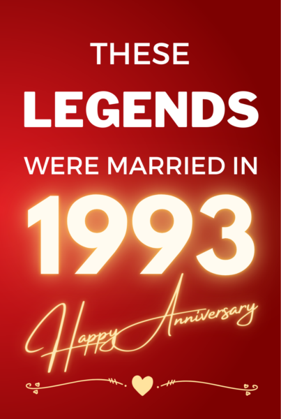 1993 Wedding Anniversary