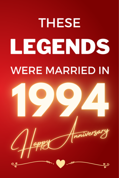 1994 Wedding Anniversary