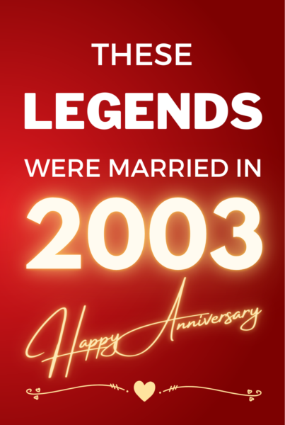 2003 Wedding Anniversary